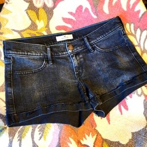 Hollister Black Denim Shorts 9